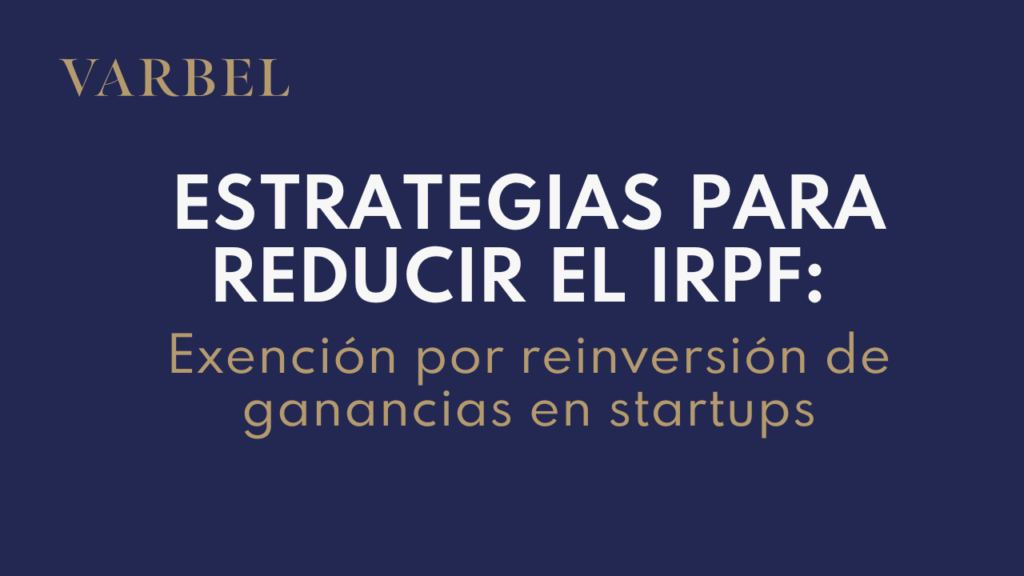 Exención por reinversión de ganancias en startups
