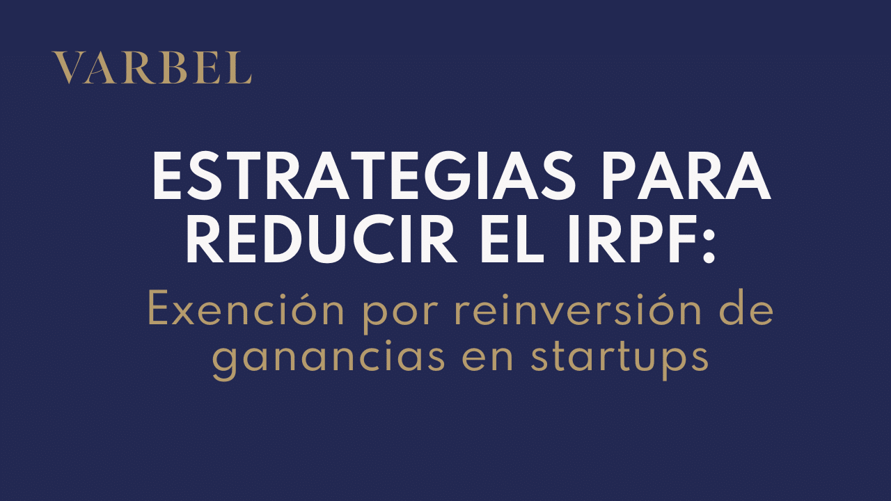 Exención por reinversión de ganancias en startups